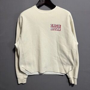 Zach Bryan American Heartbreak Tour‎ Sweatshirt Cream Cropped Boxy XL